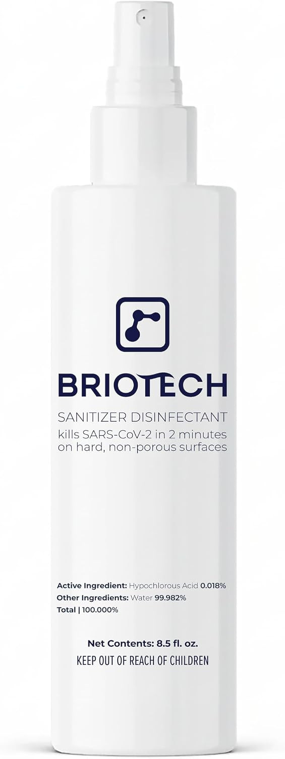 BRIOTECH Sanitizer Disinfectant, Hypochlorous Acid, 8.5 oz | Amazon (US)