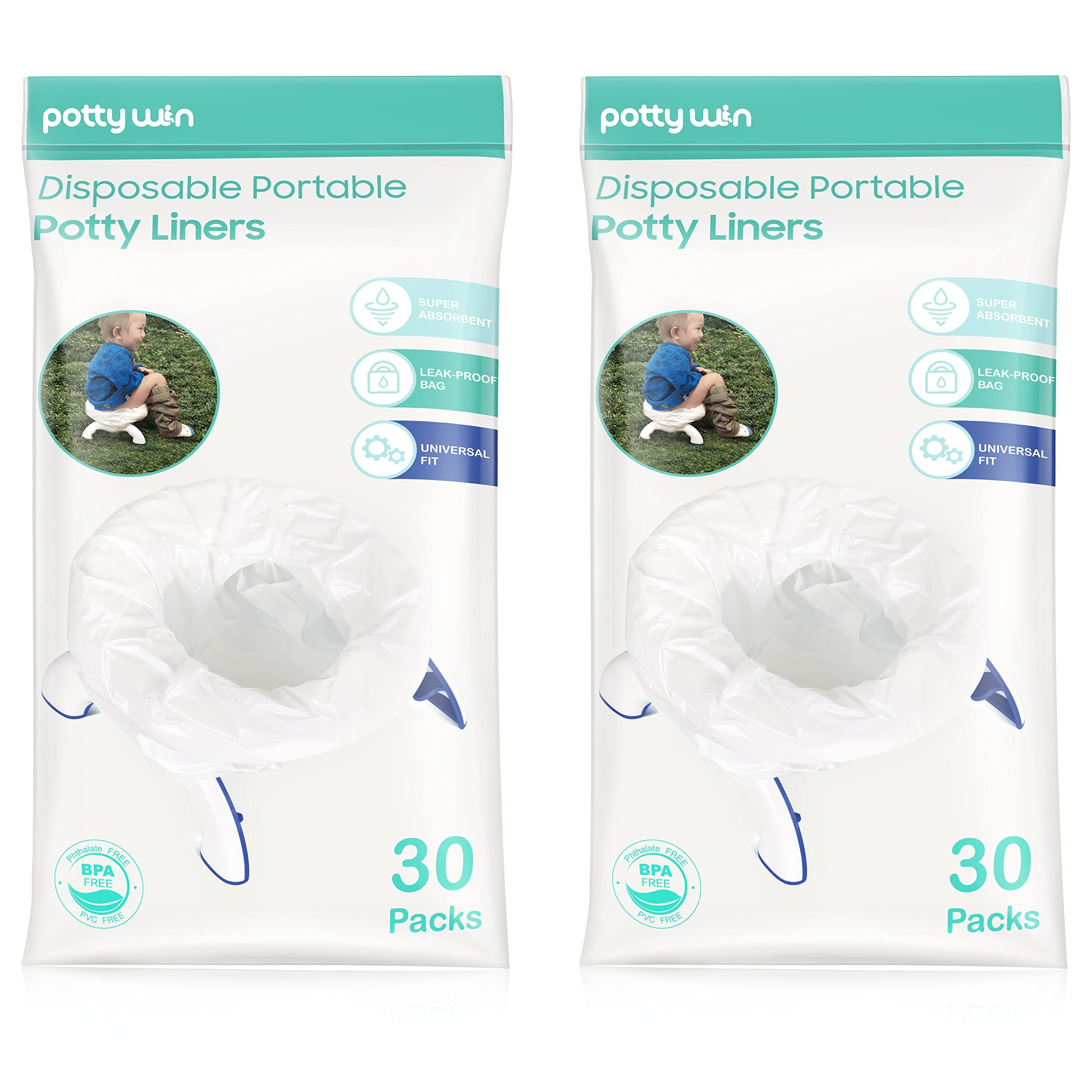 [60 Counts] Disposable Potty Liners compatible with OXO Tot 2-in-1 Go Potty, Potty Refill Bags fo... | Amazon (US)