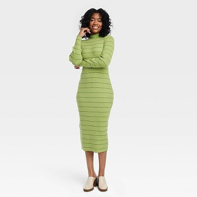 Black History Month Women's House of Aama High Neck Maxi Knit Dress - Green  | eBay | eBay US