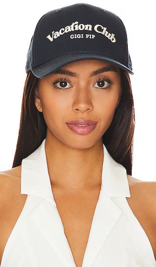Vacation Club Trucker Hat in Navy | Revolve Clothing (Global)