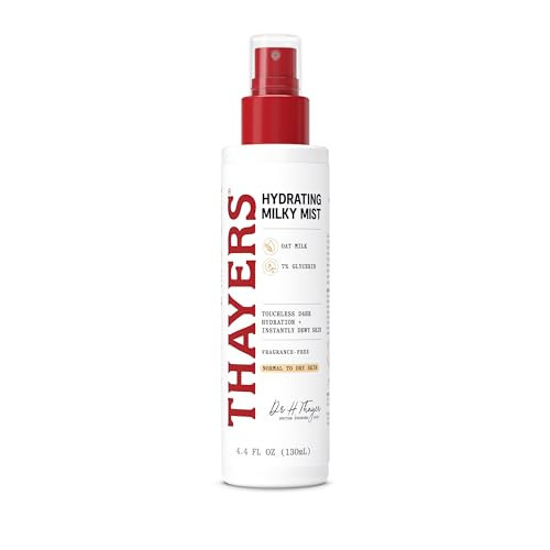 THAYERS Milky Mist with Oat Milk & 7% Glycerin, Facial Spray for Skin Barrier Repair & 24 Hour Hydration, Toner Spray Made for All Skin Types, Fragrance-Free, 4.4 fl oz | Amazon (US)