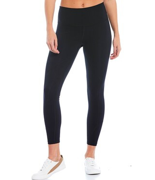 Active Vitality Comfortable Compression High-Tech Interlock Knit Hidden Waistband Pocket Leggings | Dillard's