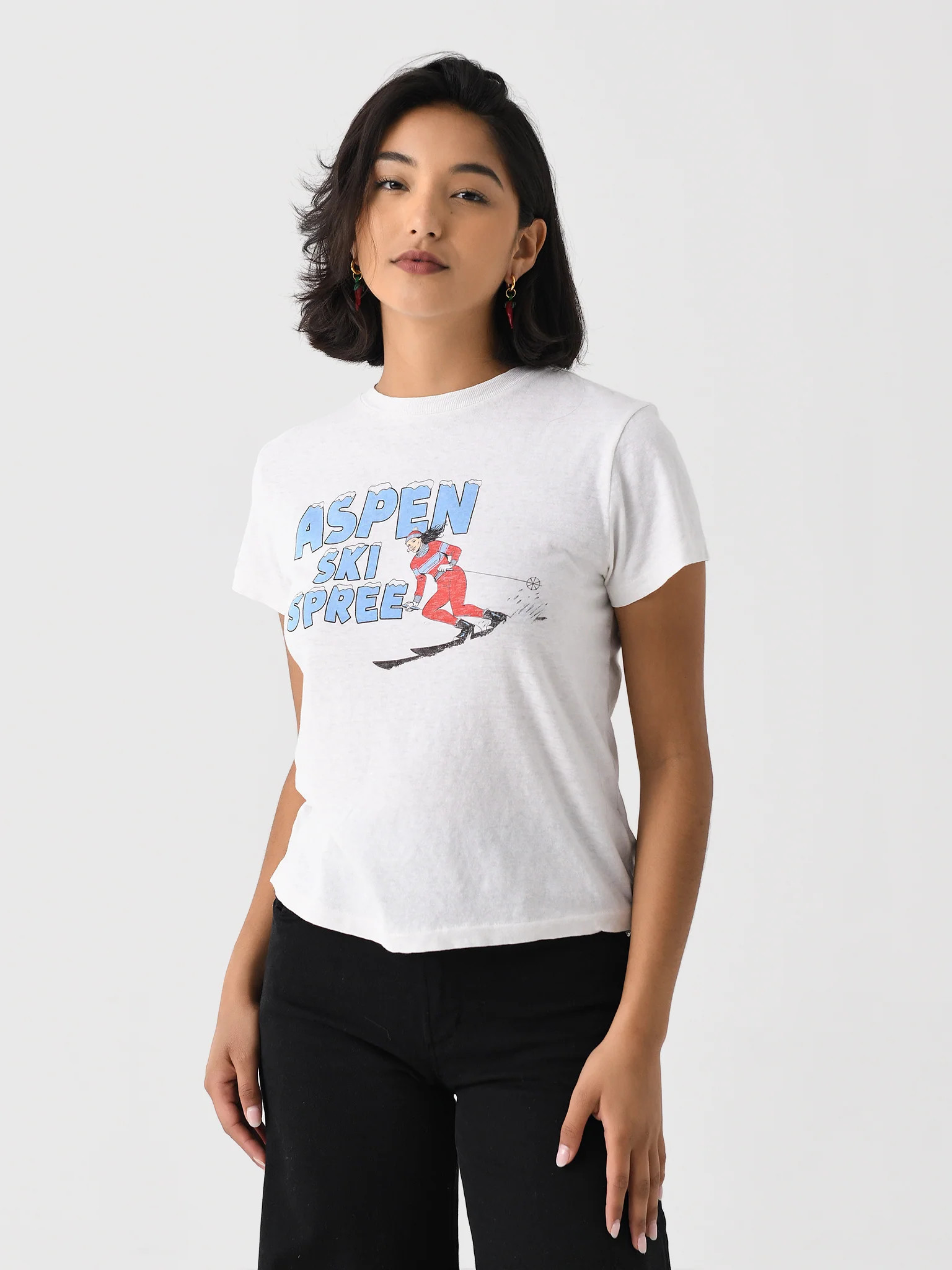 RE/DONE
                      
                     Women's Ski Spree Classic Tee | Saint Bernard