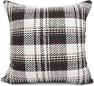 YOUR SMILE Christmas Series Knitting Wool Retro Farmhouse Buffalo Tartan Chequer Stripe Plaid Cot... | Amazon (US)