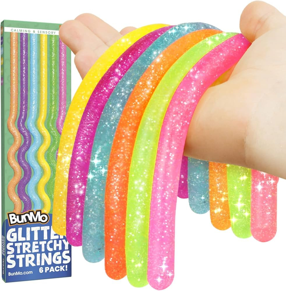 BUNMO Stretchy Strings - Sensory Toys for Toddlers - Stimulating & Addictive Sensory Toys for Kid... | Amazon (US)