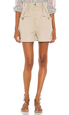 Isabel Marant Etoile Palino Short in Beige from Revolve.com | Revolve Clothing (Global)