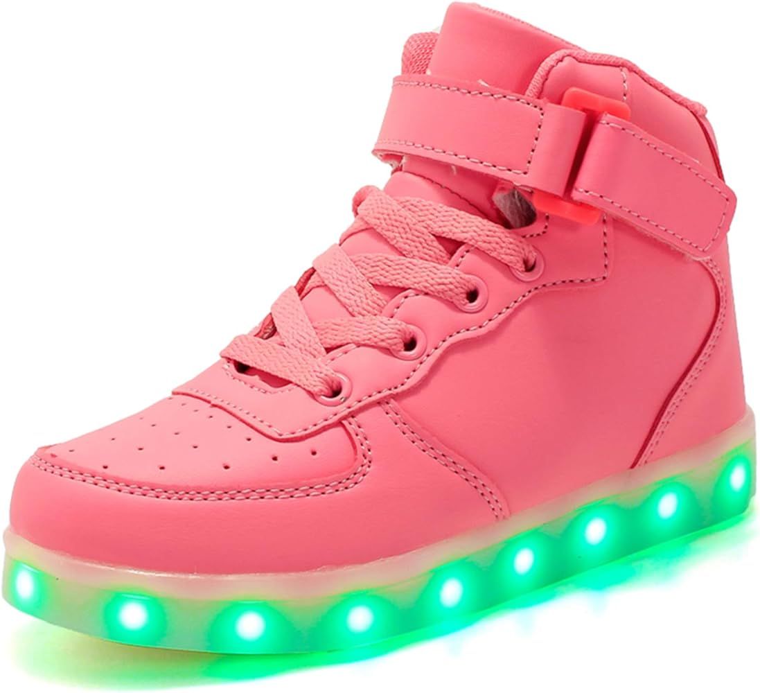 IGxx LED Light Up Shoes for Kids High Top Sneakers Lights Shoes for Boys Gilrs USB Charging Flash... | Amazon (US)