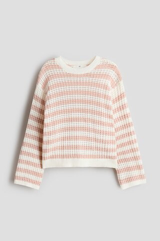 H & M - Pointelle-Knit Sweater - Pink | H&M (US + CA)