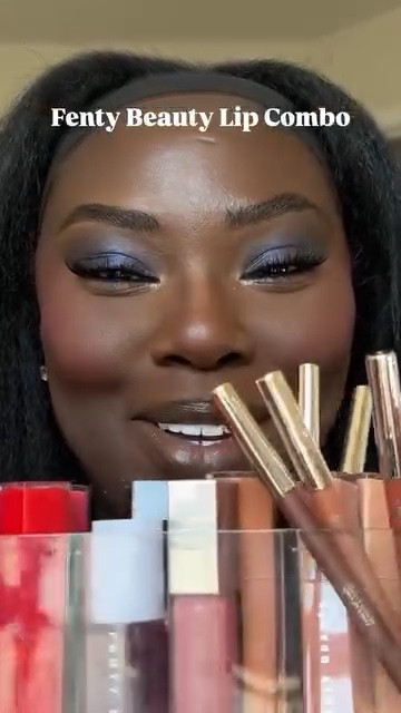 Picking out a lip combo is never a dull experience! And @fentybeauty is giving us So many options!!! What’s your go to lip combo!?