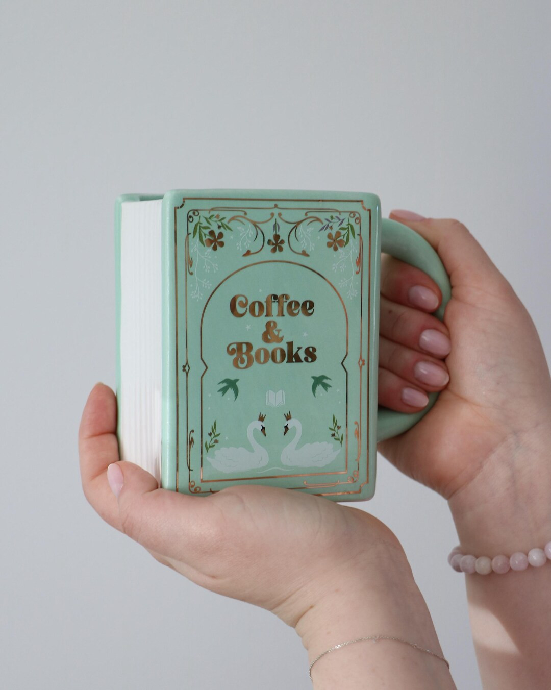 Coffee and Books Mug || Book Shape Mug || Bookish Decor - Etsy | Etsy (US)