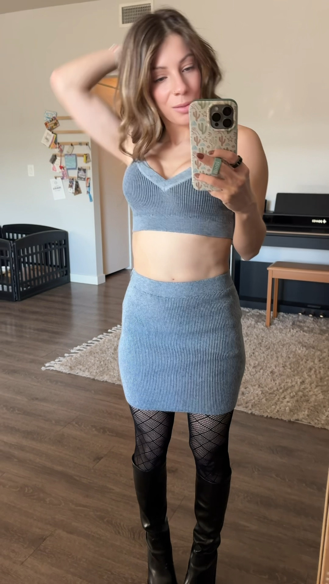 Obsessing over this clearance find under $30 👏🏼 wearing size XXS in both pieces! 

#LTKSeasonal #LTKHoliday #LTKFindsUnder50