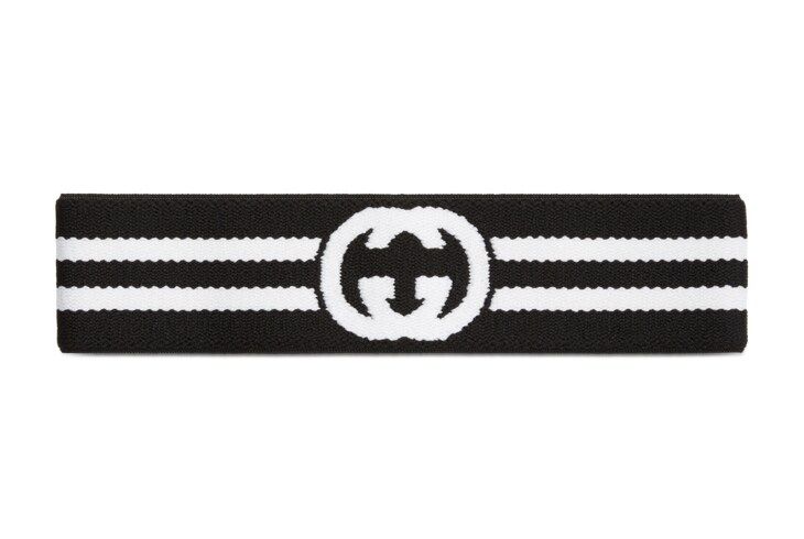 Interlocking G stripe headband | Gucci (US)