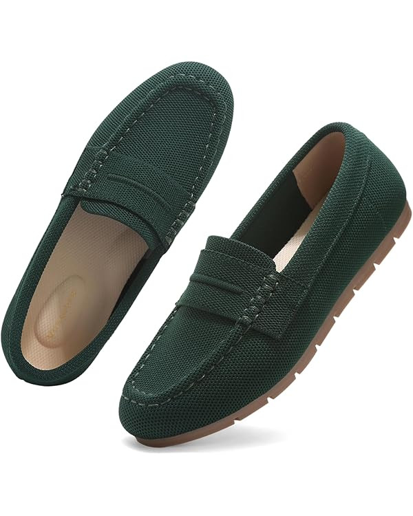 Loafers for Women Comfortable Slip on Work Flats Shoes Womens Dressy Casual Walking Shoes | Amazon (US)