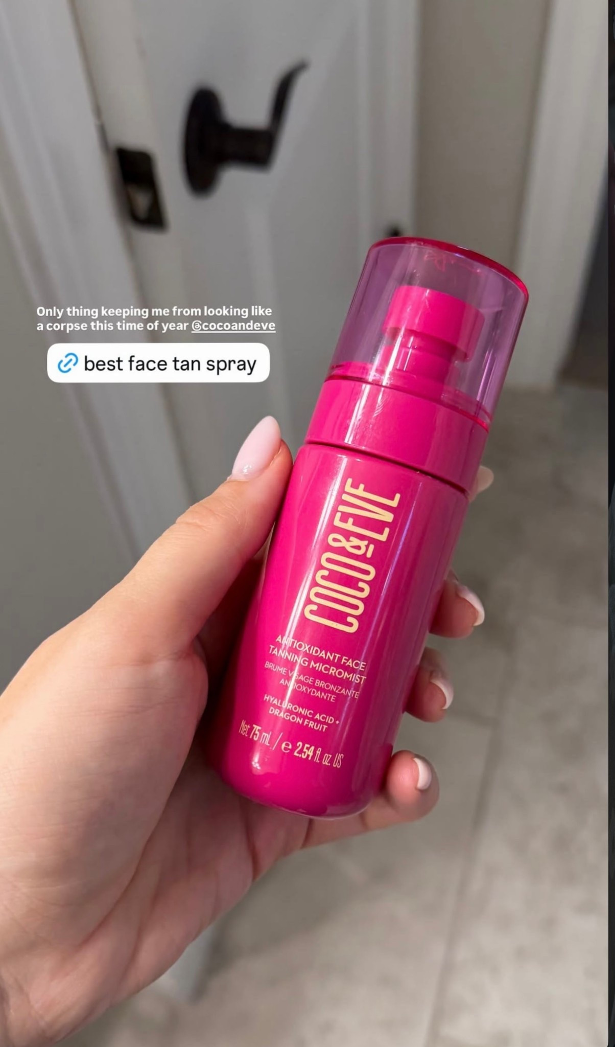 Best face tan spray and I’ve tried them all! 

#spraytan #skincare #facespraytan #coco&eve 

#LTKselfcare #LTKmorningroutine #LTKdayinmylife