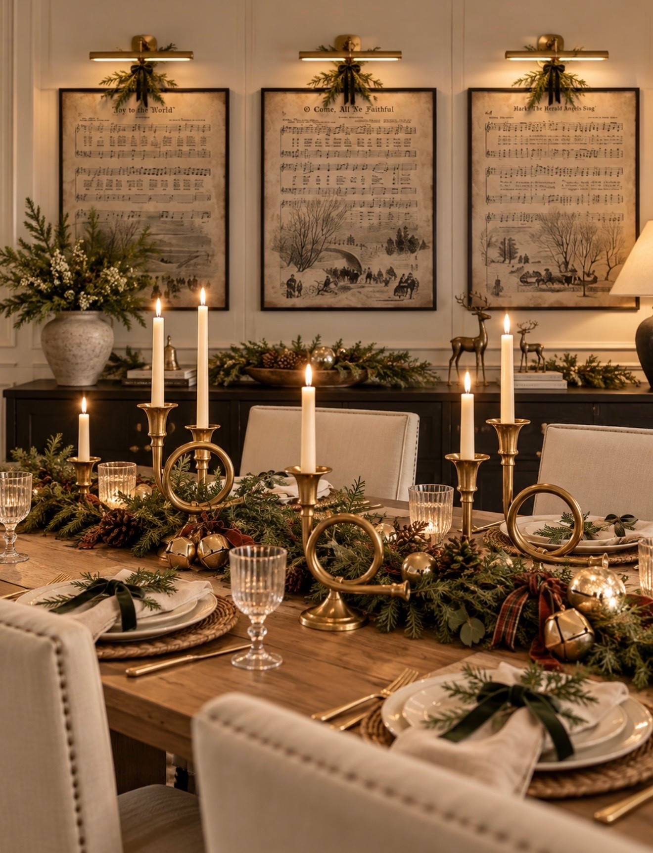 Sound the horns!  Your Christmas table will sing this season with these beautifully curated pieces!

#LTKHome #LTKSeasonal