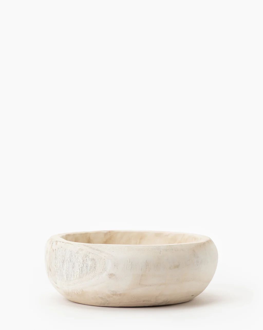 Whitewashed Wooden Bowl | McGee & Co.
