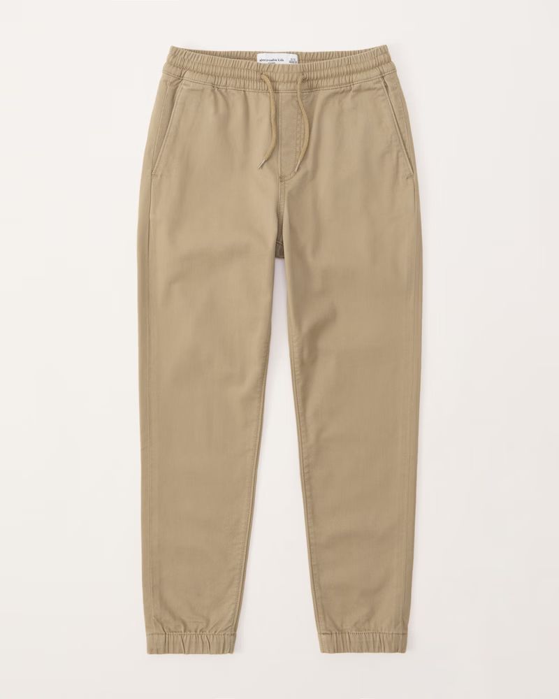 twill joggers | Abercrombie & Fitch (US)