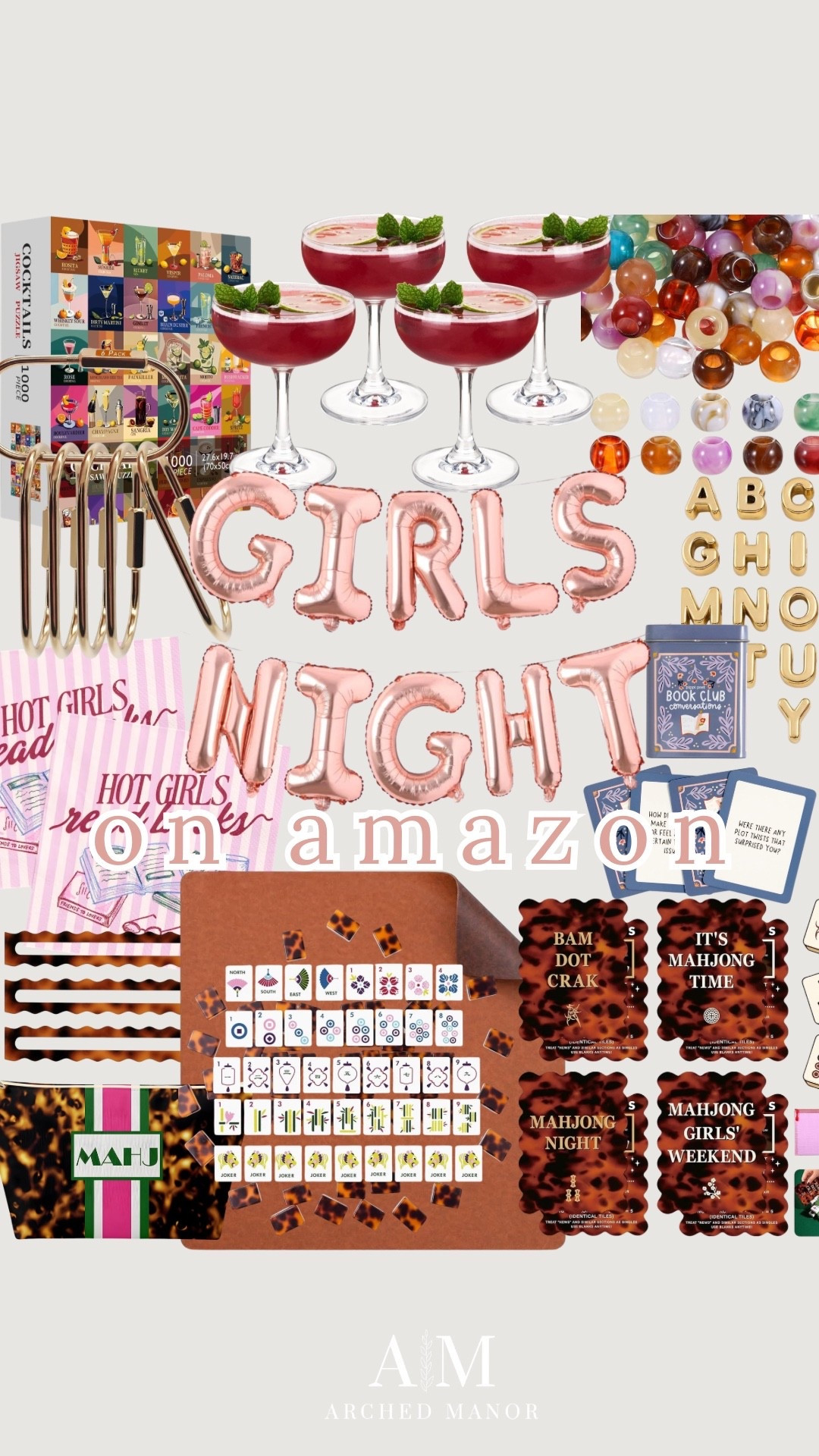 Girls night favorites! From mahjong to bracelet making to the cutest drink glasses , it’s all here. Everything you need for the perfect night with your girls!

#LTKSeasonal #LTKmomlife