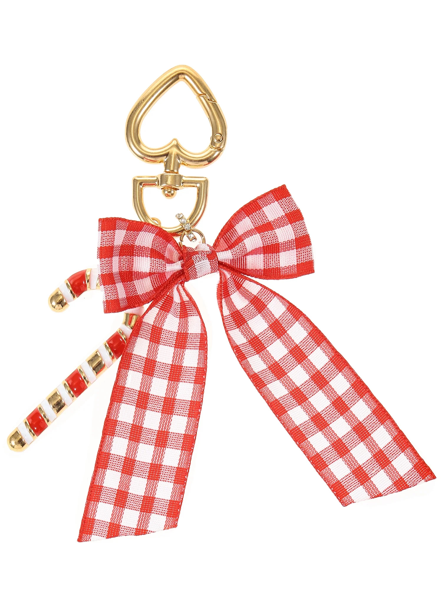 Holiday Time Candy Cane & Bow Bag Charm, 1 Piece | Walmart (US)