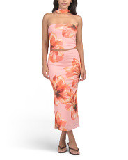 Placed Floral Tube Top And Skirt Set With Neck Scarf | Juniors | Marshalls | Marshalls