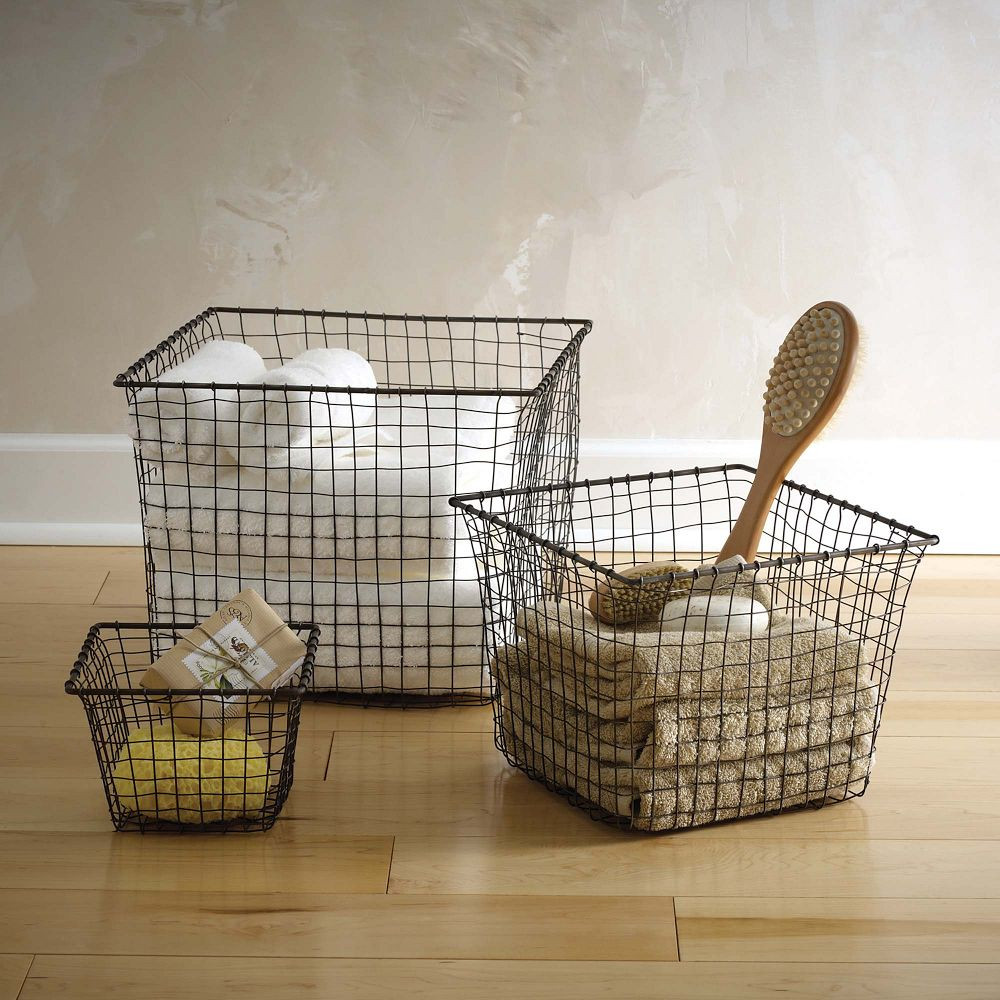 Cabo Metal Baskets | West Elm (US)