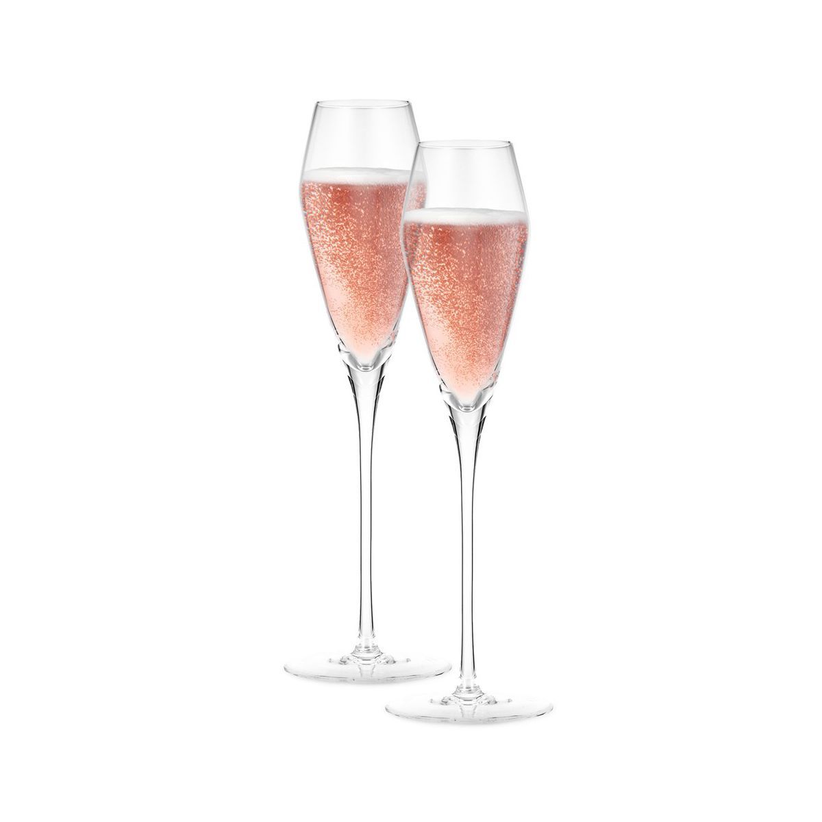 Berkware Elegant Tulip Shaped Long Stem Crystal Champagne Flutes - 7.7 oz | Target
