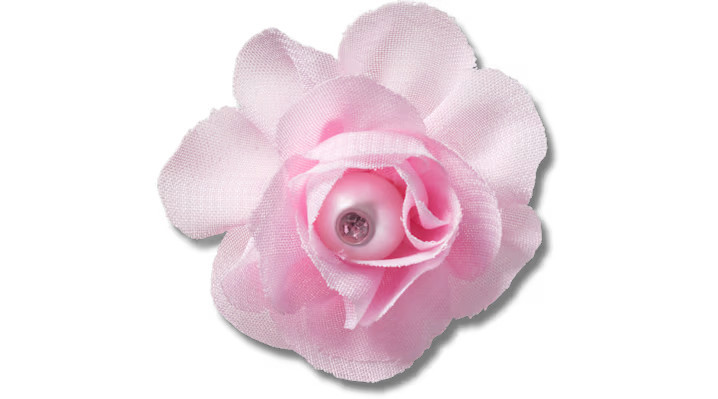 Pink Fabric Flower With Pearl | Crocs (US)