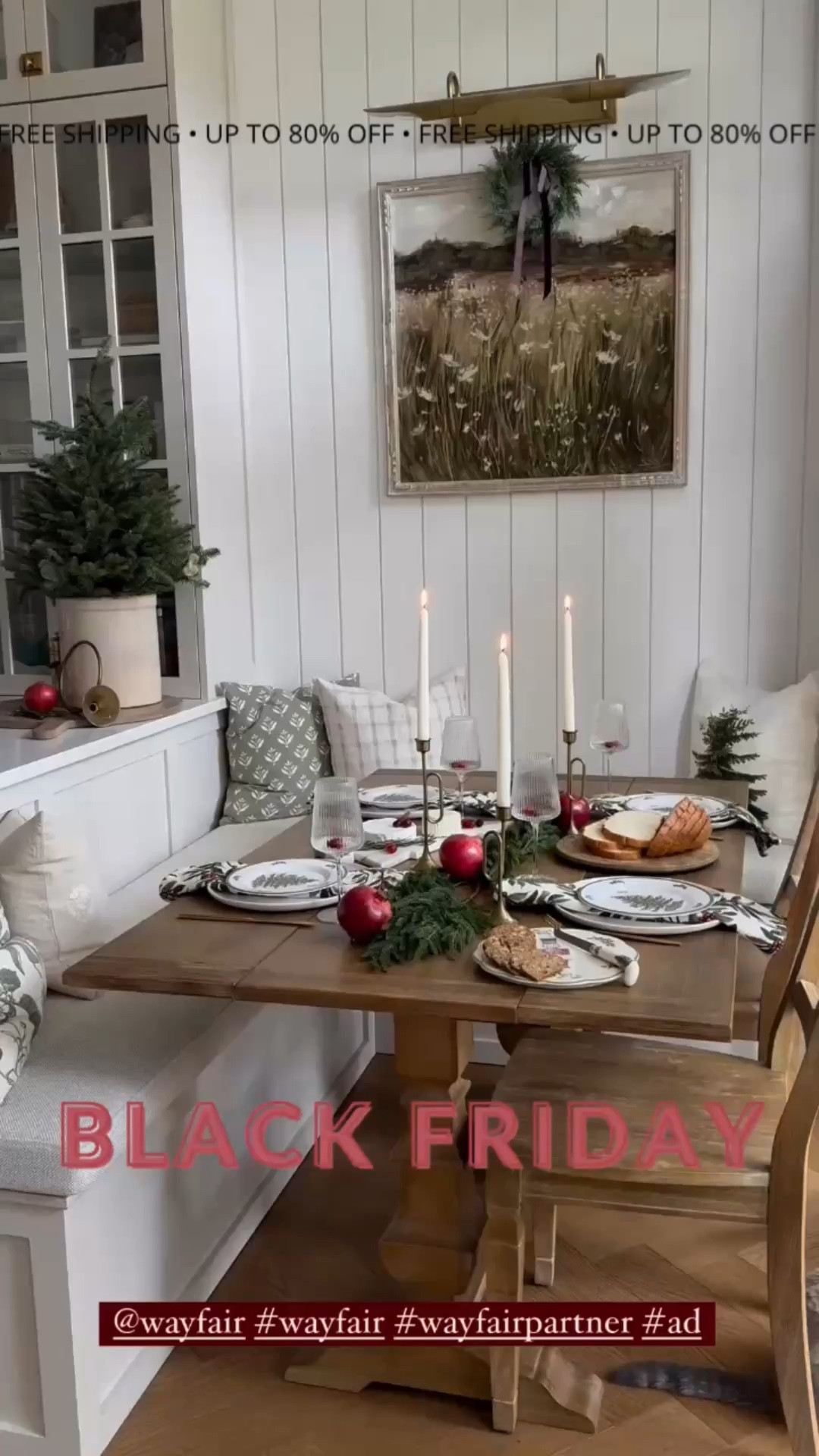 #ad Whether you’re hosting or just love a festive home, Wayfair’s Black Friday sale has 
everything you need! I’ve styled my kitchen, living room, and breakfast nook with all my 
favorite finds, and they’re up to 80% off with FREE shipping! Perfect time to prep for a 
cozy holiday season ✨ #Wayfair #WayfairPartner @wayfair 

#LTKCyberWeek #LTKHoliday #LTKSeasonal