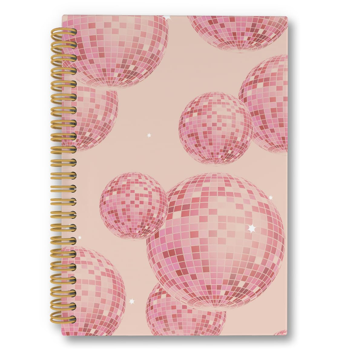 Funky Trendy Retro Y2K Pink Disco Ball Notebook, Pink Notebook Journal for Women，Pink Aesthetic... | Amazon (US)