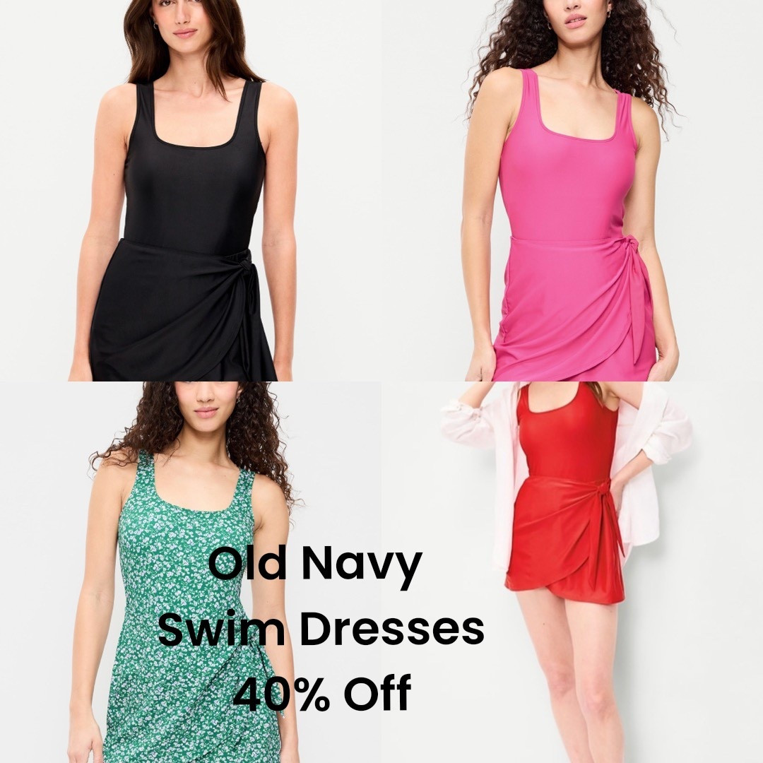 If you like a little more coverage in your #bathingsuit, I love these #swim dresses from @oldnavy

Great quality and a great price as they are currently 40% off or 50% off if you have a Gap Encore card!