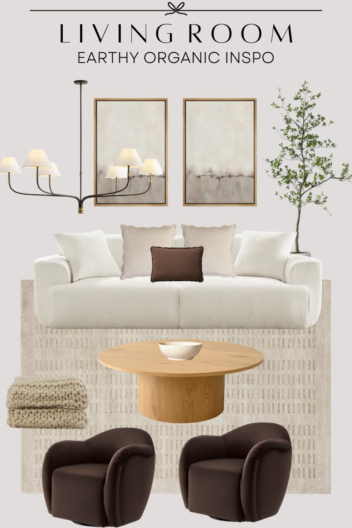 Earthy Organic Living Room Inspo with my favorite Wayfair finds🤎

#chandelier #sofa #rug #wallart

#LTKSaleAlert #LTKHome #LTKStyleTip