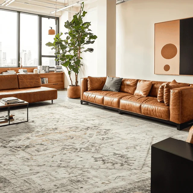 9'x12' Boho Area Rugs for Living Room, Machine Washable Area Rug with Non-Slip Backing, Stain Res... | Walmart (US)