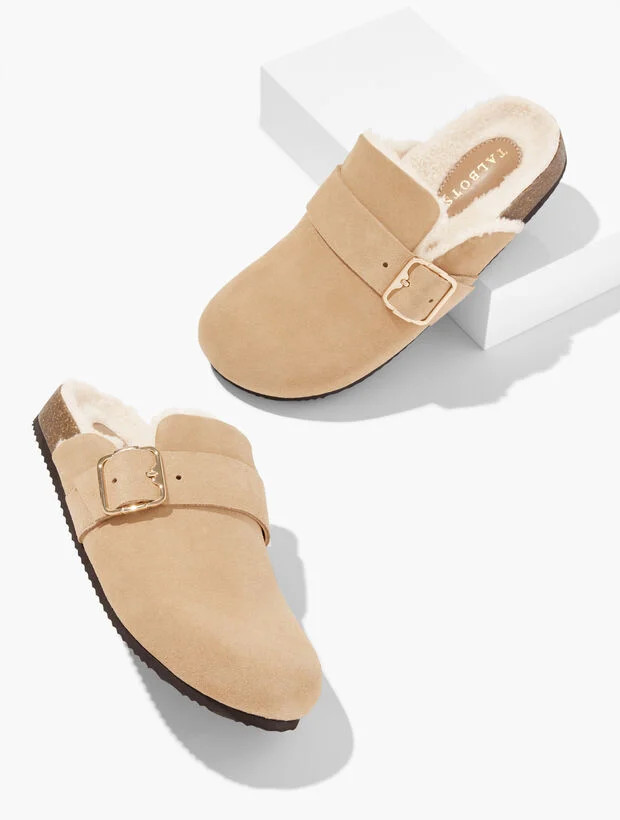 Colbie Suede Mules | Talbots