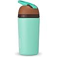 Owala Kids Flip Insulated Stainless-Steel Water Bottle with Straw and Locking Lid, 14-Ounce, Brow... | Amazon (US)