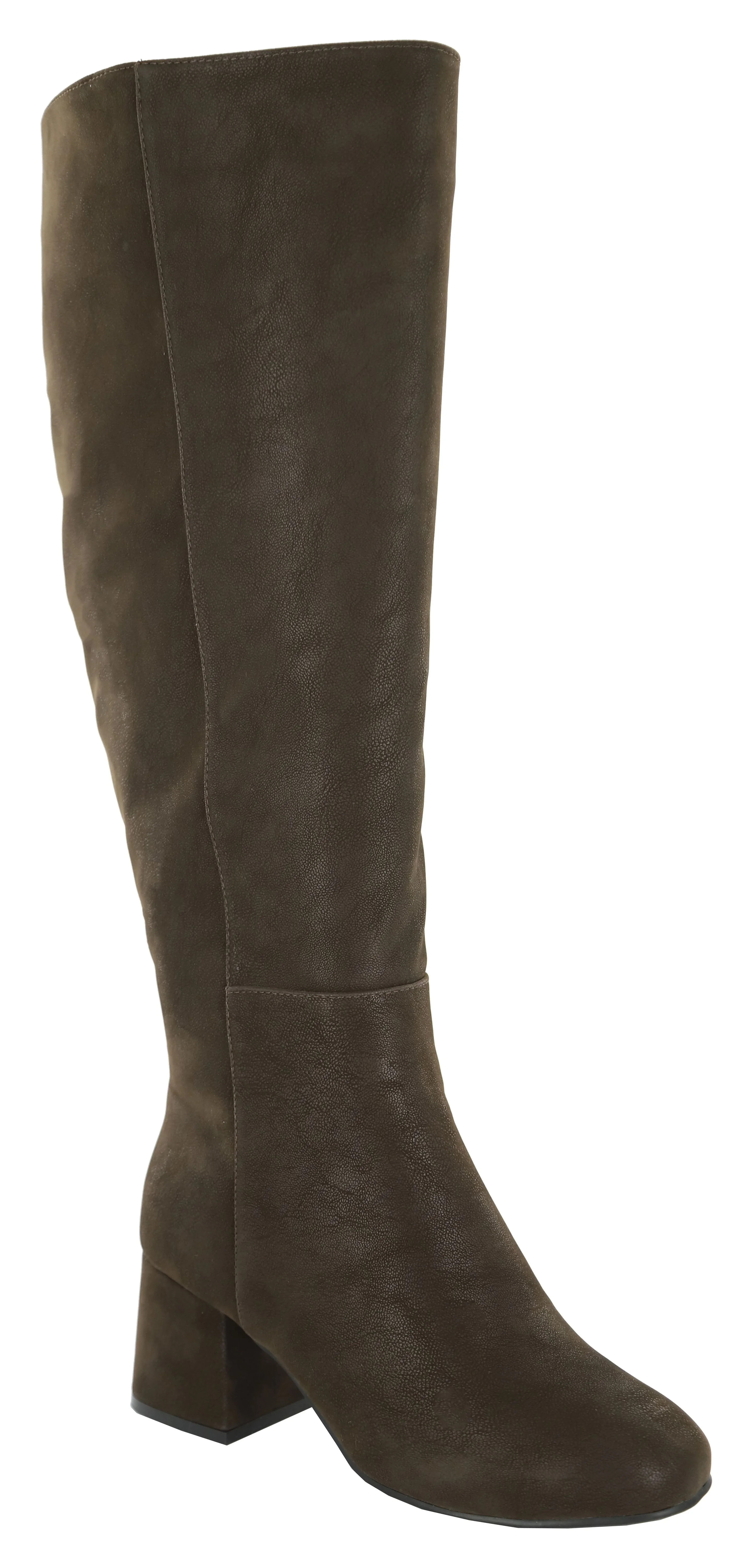 Eloquii Elements Women's Wide Calf Block Heel Dress Boots | Walmart (US)