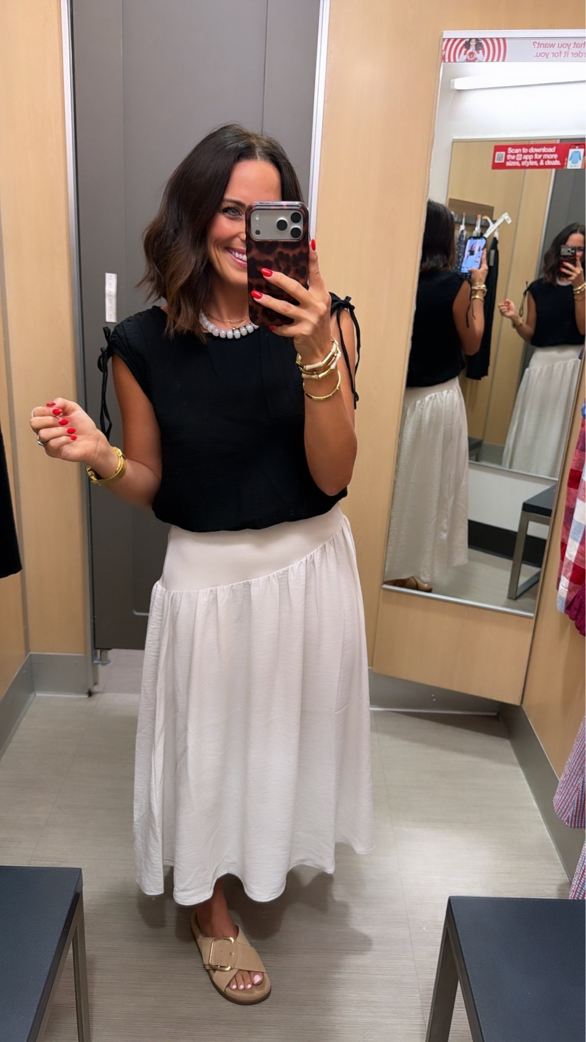Y’all this top is too cute. 🤍 The little tie details on the shoulders make it look so much more expensive, and it pairs perfectly with this flowy skirt from Target.

Size XS
5’3 for reference

#TargetStyle #TargetFashion #TargetFinds #TargetNewArrivals #SummerStyle #SummerOutfit #AffordableFashion #CasualChic #MidiSkirt #TargetHaul #LTKStyle #LTKFinds #StyleInspo #EverydayOutfit #FashionFinds