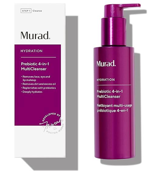 Murad Hydration Prebiotic 4-in-1 MultiCleanser - Peptide-Rich 4-in-1 Prebiotic Cleanser - Hydrati... | Amazon (US)