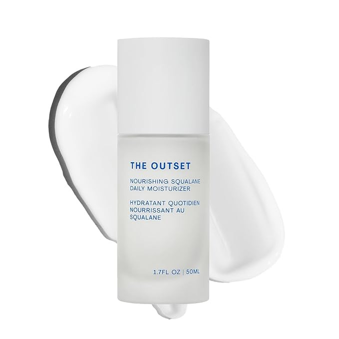 The Outset Nourishing Squalane Daily Moisturizer - Gentle Fragrance Free Non-Comedogenic Cream - ... | Amazon (US)