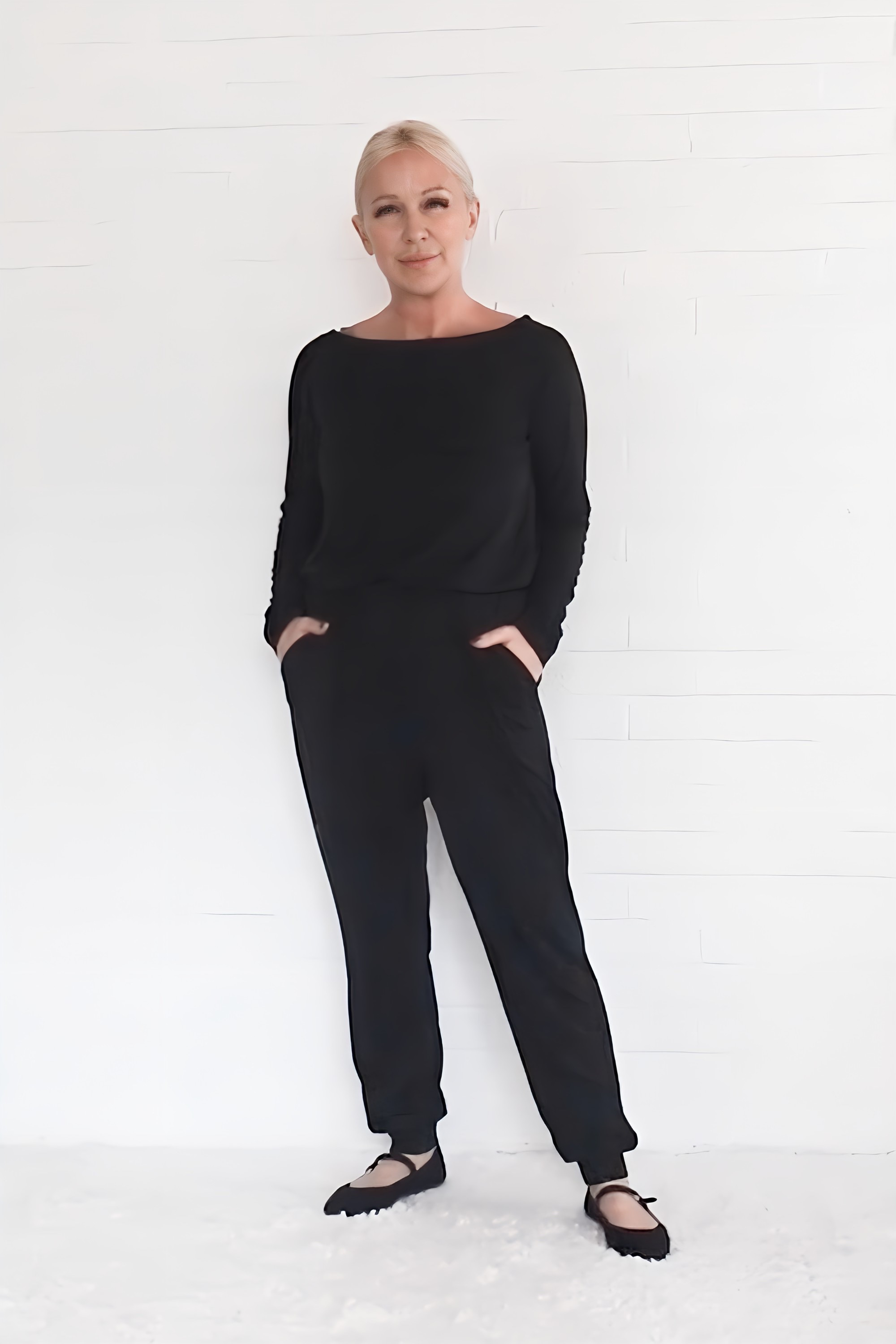 One of my favorite travel tips is to pack a  lounge suit that doubles as pajamas. That way I can wear it if I need to go out into the hotel for coffee or to the front desk. No need to pack a separate casual outfit! I pair it with these comfortable ballet flats that I wear in the airport as well.

#LTKTravel #LTKSeasonal #LTKOver40