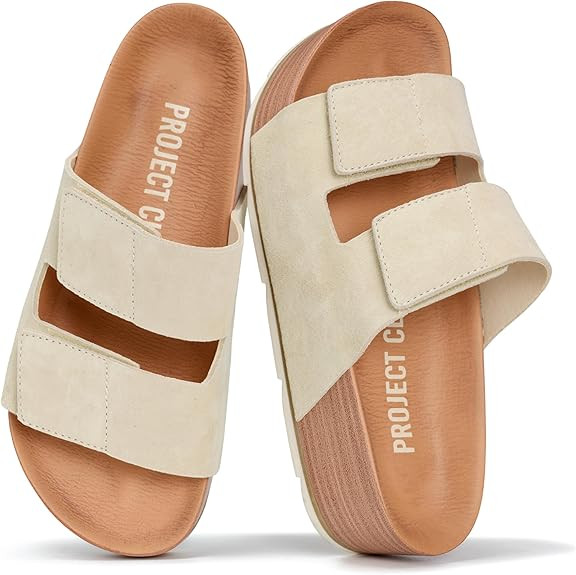 Project Cloud 100% Genuine Leather Platform Sandals Women Footwear-Beach Essentials Summer Wedges... | Amazon (US)