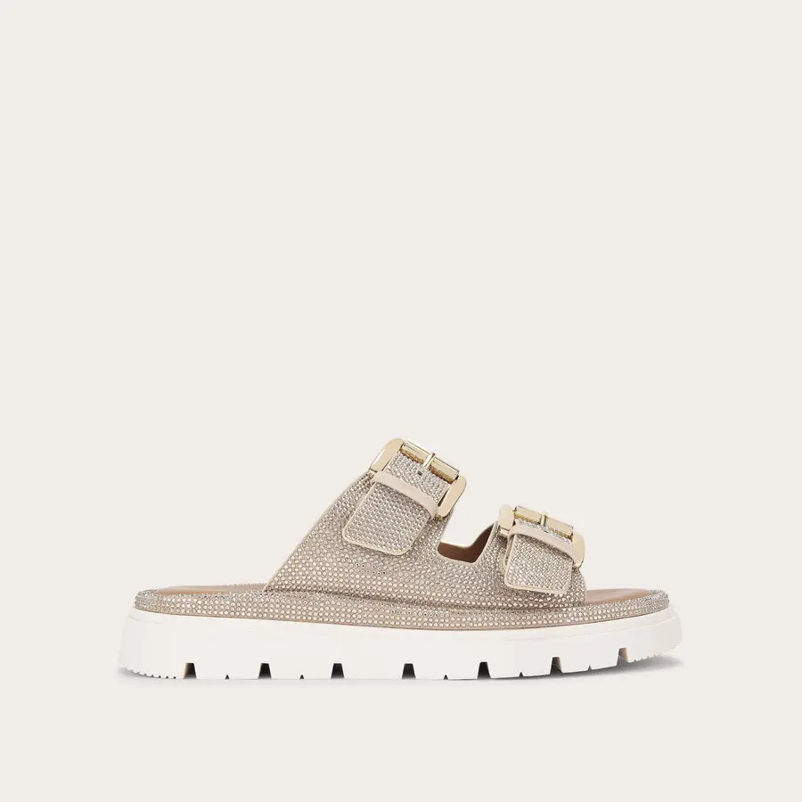 PAVILION JEWEL Gold Metalic Sandal by CARVELA COMFORT | Carvela US