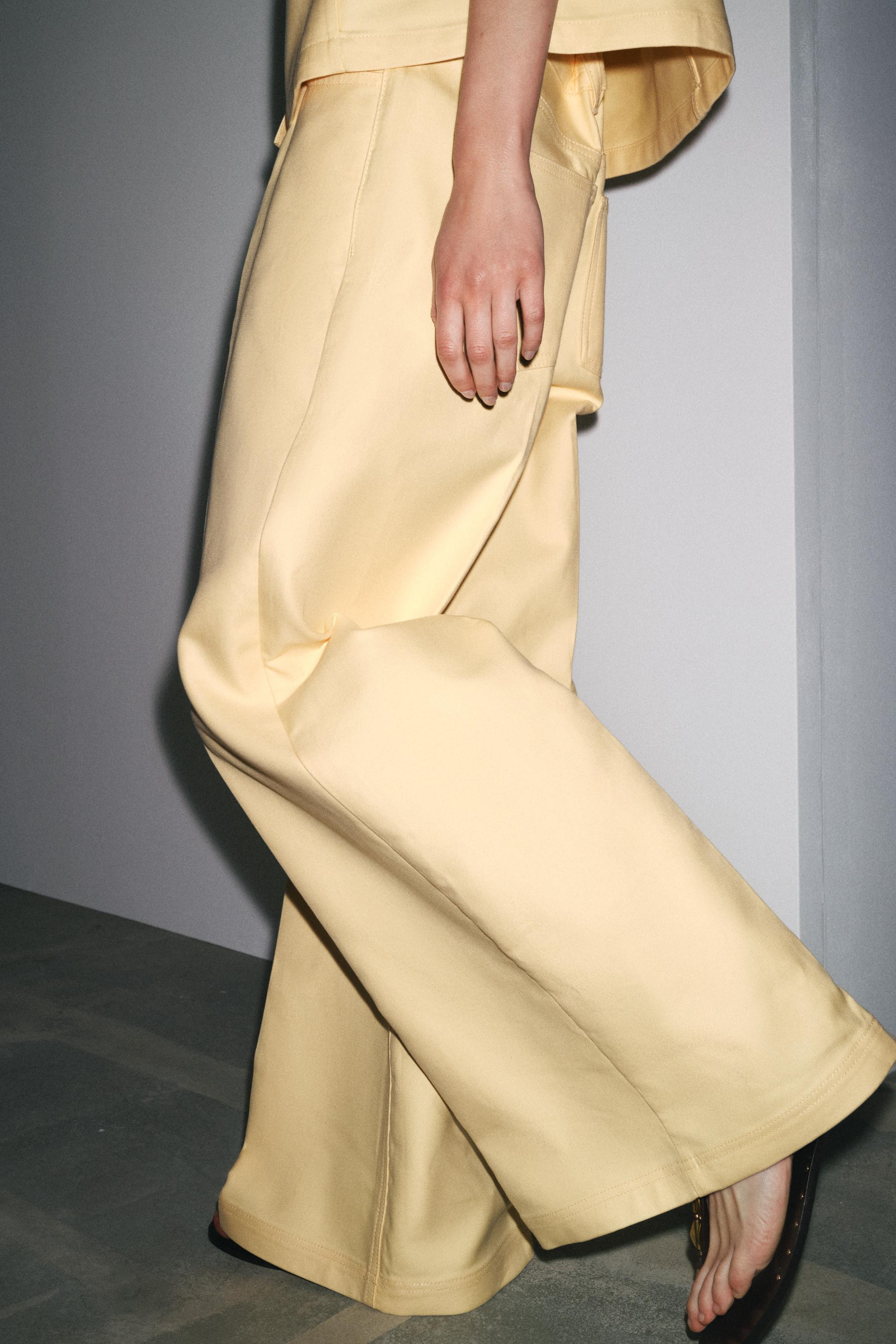 ZW COLLECTION WIDE-LEG TROUSERS | Zara UK