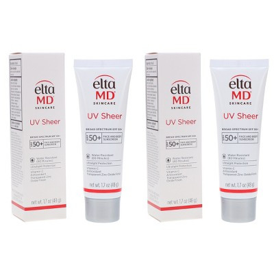 EltaMD UV Sheer Broad-Spectrum SPF 50+ Facial Sunscreen 1.7 oz 2 Pack | Target
