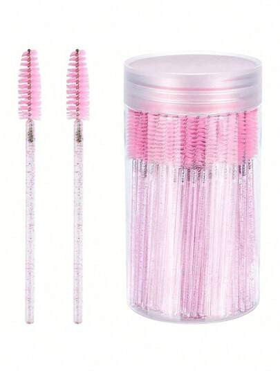 200/100/50/10 pezzi Pennelli per ciglia, Bacchette per mascara con contenitore, Spazzole jetabili... | SHEIN