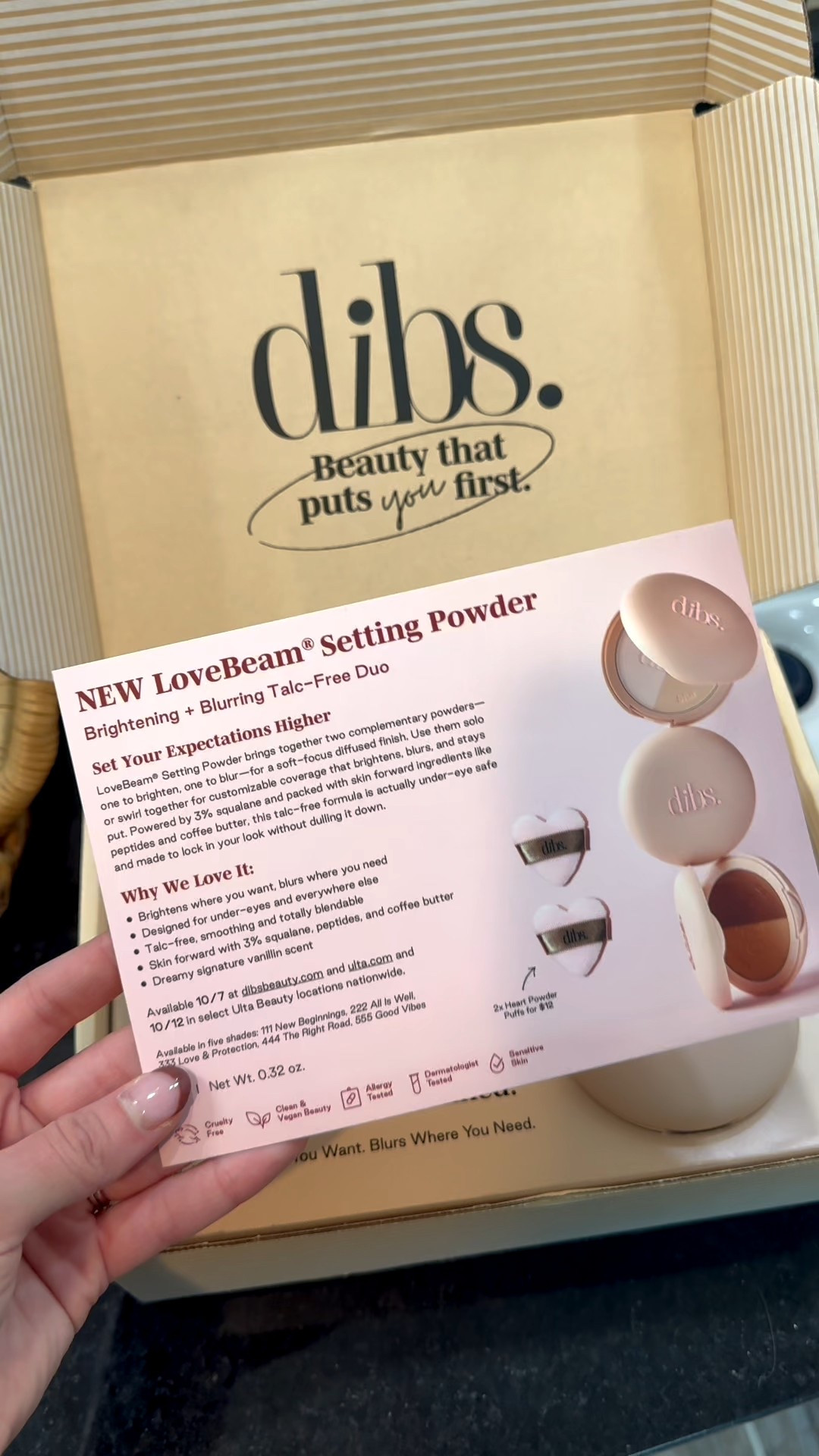 So excited to try this setting powder!! Thank you Dibs 💌

#LTKBeauty #LTKFindsUnder50 #LTKU