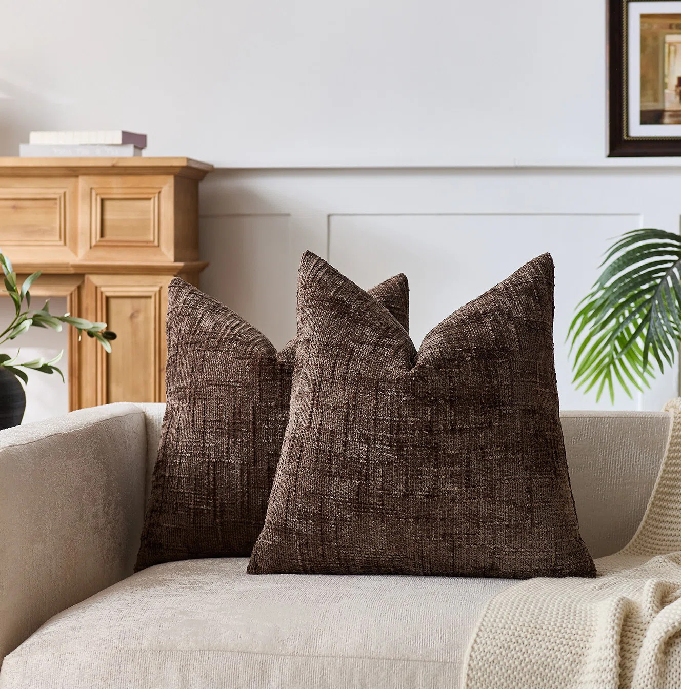 Eden Grove Decoration Textured Chenille Throw Pillow Covers   & Reviews | Wayfair | Wayfair North America