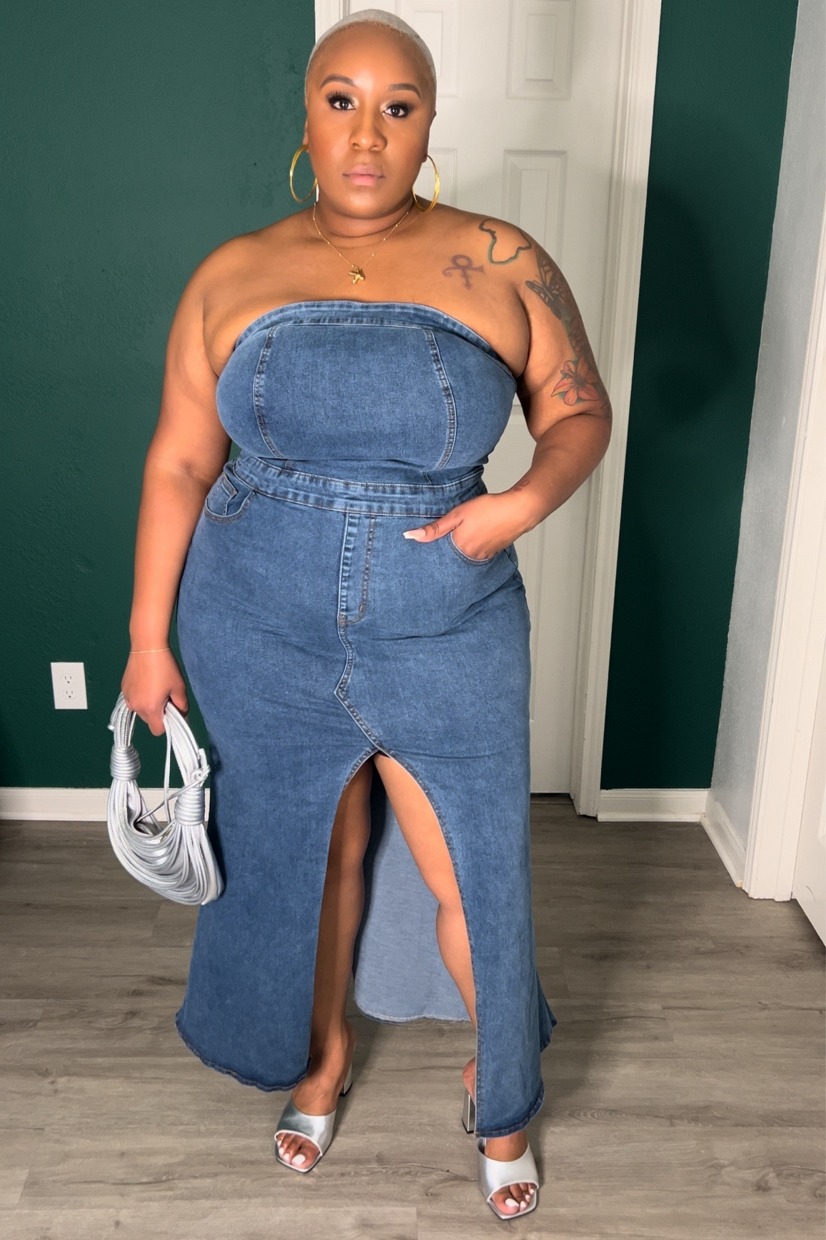 Denim dress | Plus Size | 2x 

#LTKfindsunder50 #LTKplussize #LTKstyletip