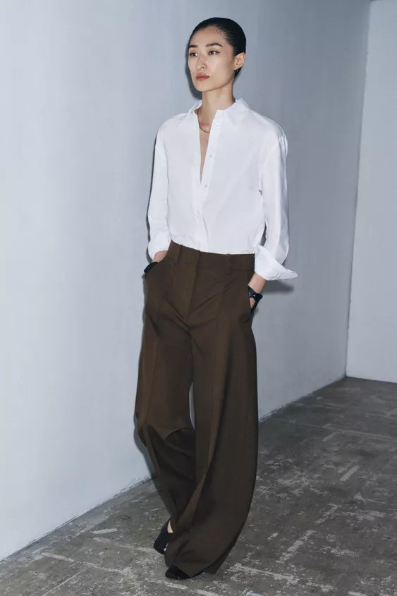 ZW COLLECTION HIGH-WAIST PANTS | Zara US