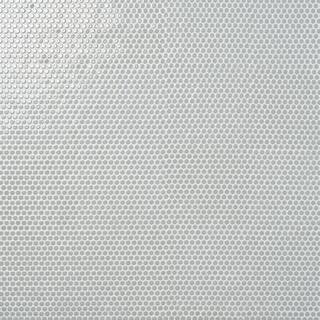 Ivy Hill Tile Bliss Edged Penny Mist Gray 11.49 in. x 12.32 in. Polished Ceramic Floor and Wall M... | The Home Depot