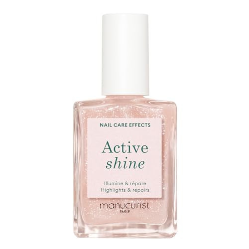 Manucurist Active Shine Illuminating & Care Nail Polish - Nail Concealer - No Lamp - Ultra-Shiny 2 in 1 Nude Gel Polish: Nail Strengthener and Growth, Highlighter & Care - Damaged Nails Repair | Amazon (US)